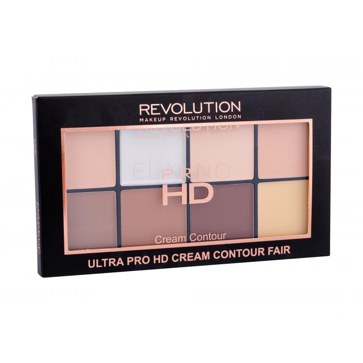 Makeup Revolution London Ultra Pro HD Cream Contour Palette Puder dla kobiet 20 g Odcień Fair