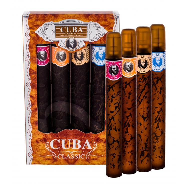 Cuba Classic Zestaw Edt 35ml Yelow + Edt 35ml Blue + Edt 35ml Red + Edt 35ml Orange