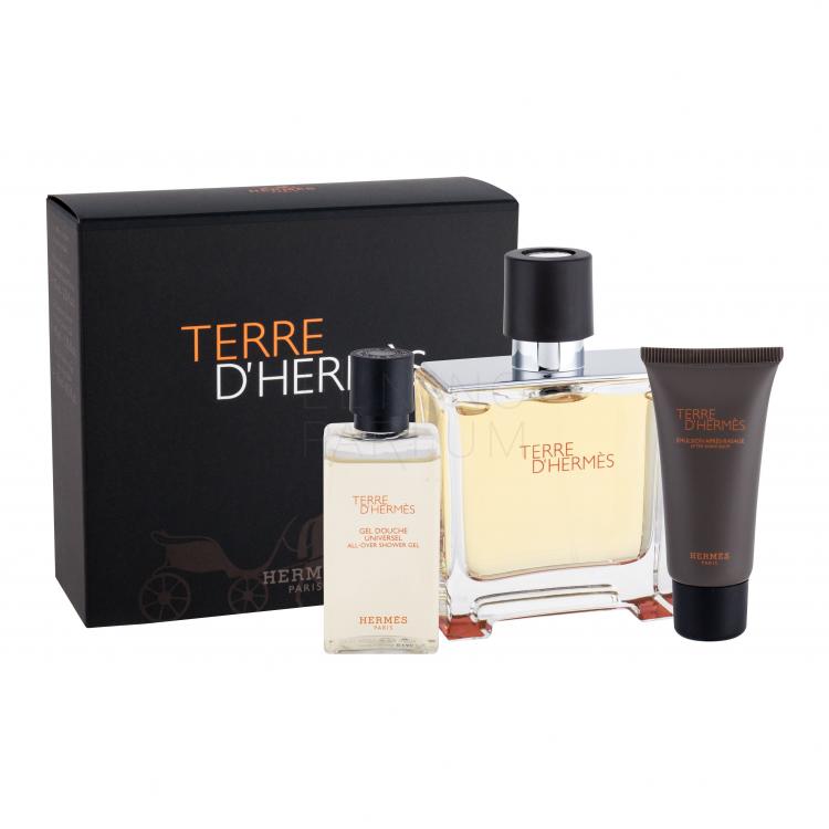 Hermes Terre d´Hermès Zestaw 75ml + 40ml Żel pod prysznic + 15ml Balsam po goleniu