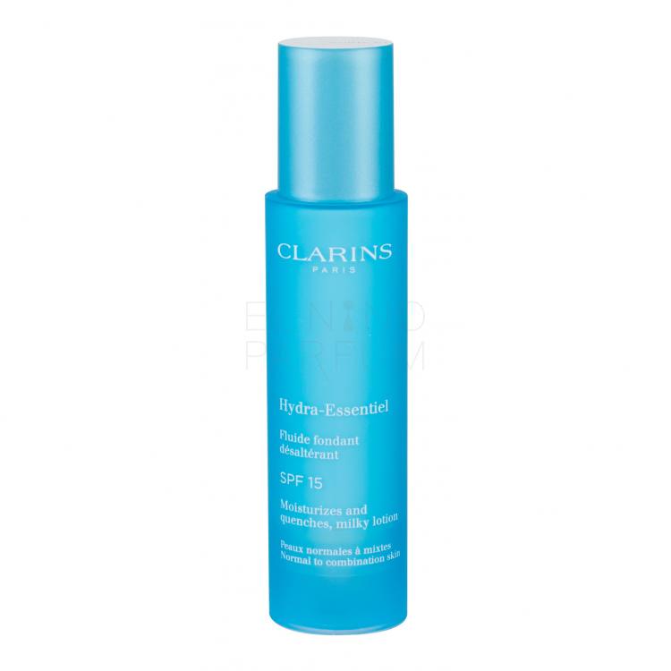 Clarins Hydra-Essentiel Milky Fluid SPF15 Krem do twarzy na dzień dla kobiet 50 ml