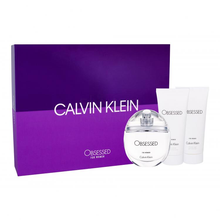 Calvin Klein Obsessed For Women Zestaw Edp 100 ml + Mleczko do ciała + Żel pod prysznic 100 ml