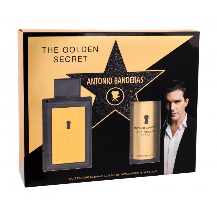Antonio Banderas The Golden Secret Zestaw Edt 100 ml + Dezodorant 150 ml
