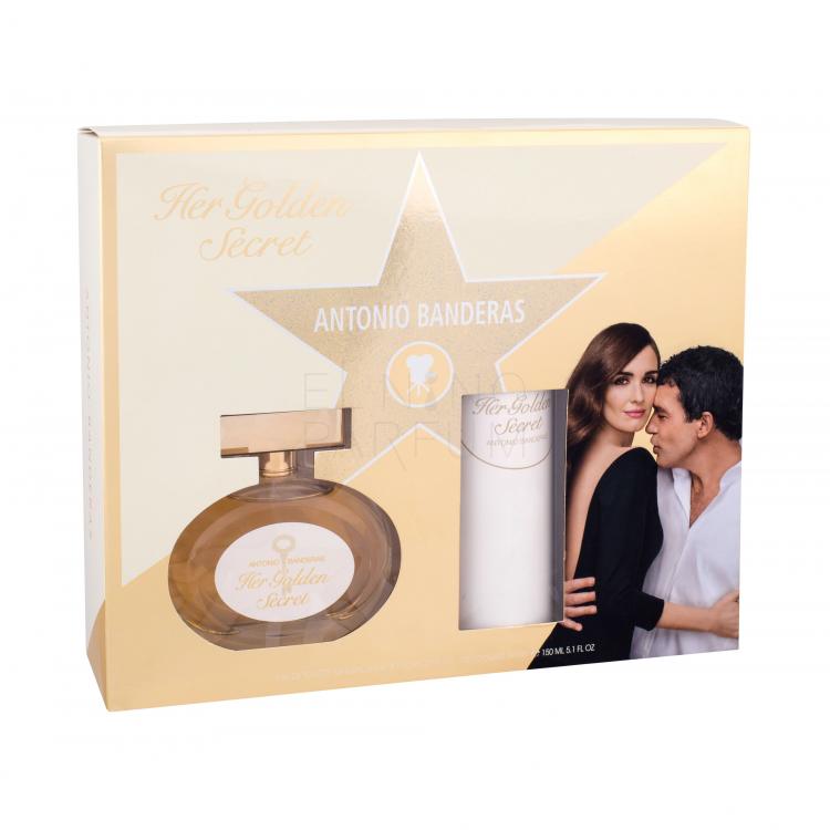 Antonio Banderas Her Golden Secret Zestaw Edt 80 ml + Dezodorant 150 ml