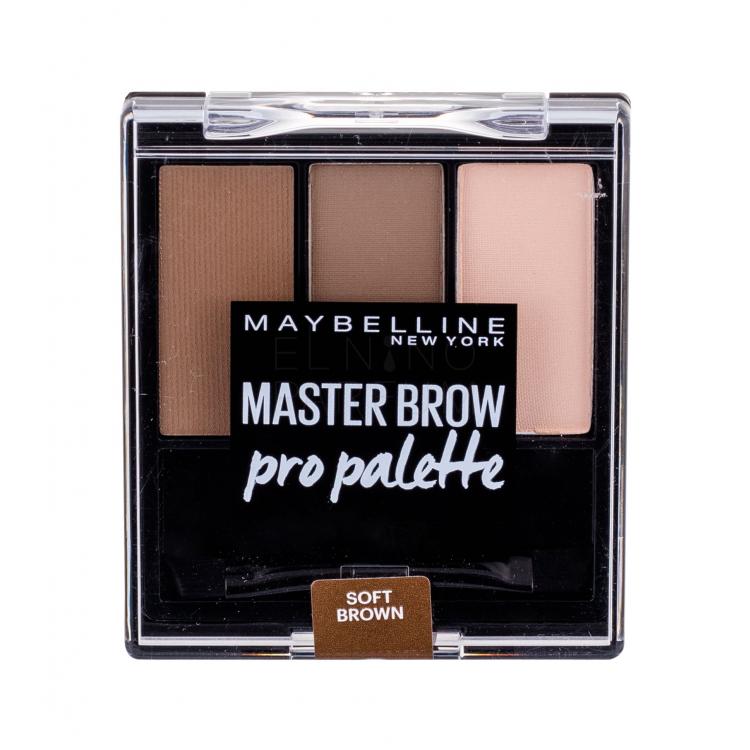 Maybelline Master Brow Pro Palette Zestawy i palety do brwi dla kobiet 6 g Odcień Soft Brown