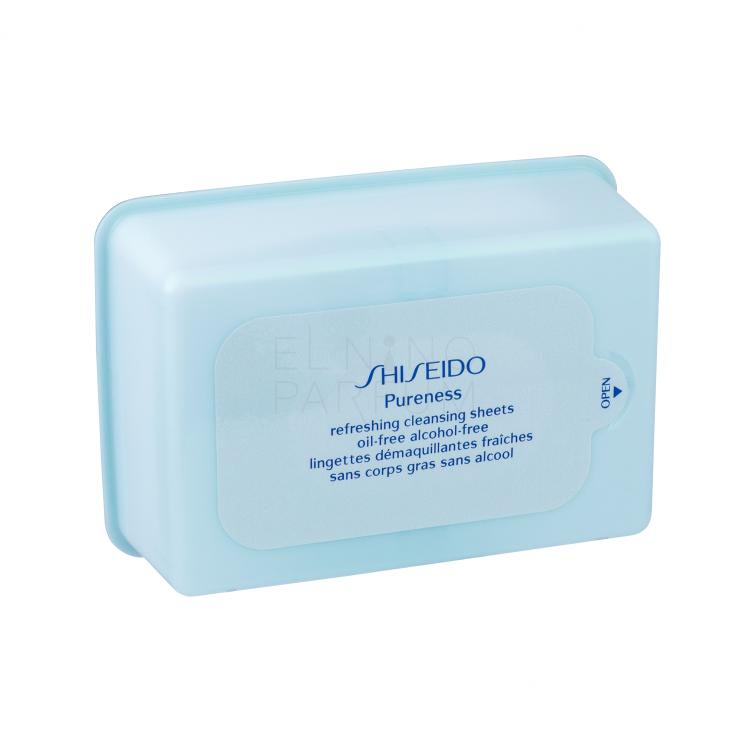 Shiseido Pureness Refreshing Cleansing Sheets Chusteczki oczyszczające dla kobiet 30 szt