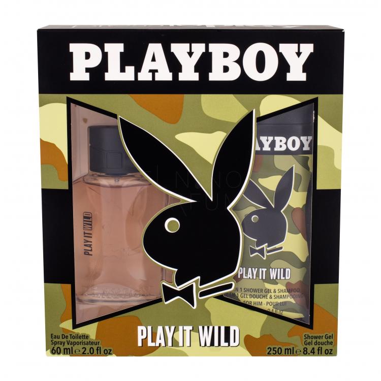 Playboy Play It Wild Zestaw Edt 60 ml + Żel pod prysznic 250 ml Uszkodzone pudełko