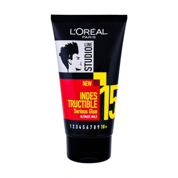 L&#039;Oréal Paris Studio Line Indestructible Seriuos Glue Żel do włosów dla kobiet 150 ml