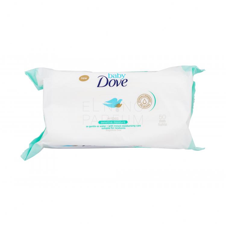 Dove Baby Sensitive Moisture Chusteczki oczyszczające dla dzieci 50 szt