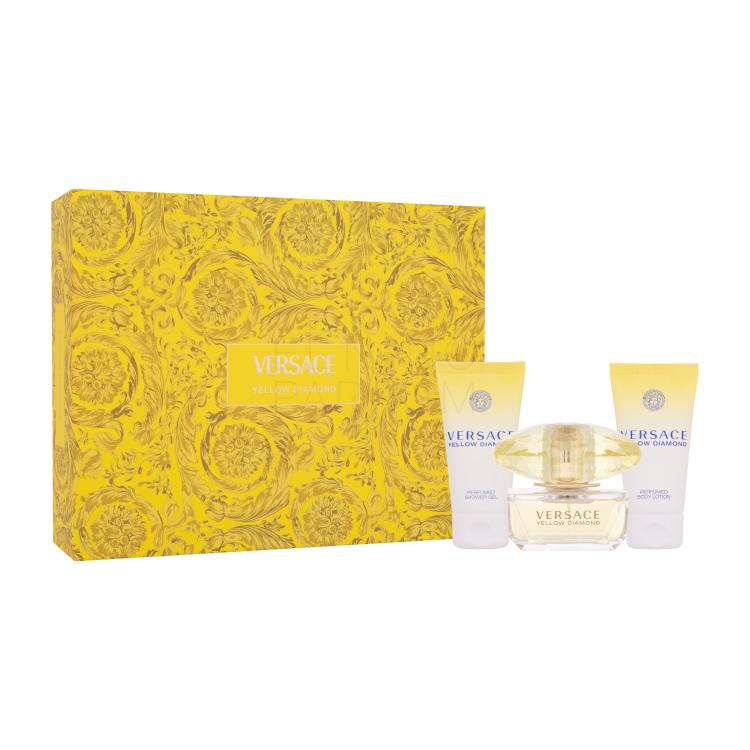 Versace Yellow Diamond Zestaw Edt 50ml + 50ml Balsam + 50ml Żel pod prysznic