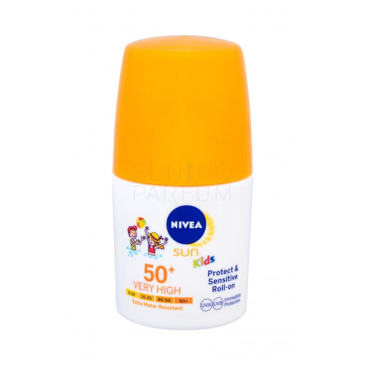 Nivea Sun Kids Protect &amp; Sensitive Roll-on SPF50+ Preparat do opalania ciała dla dzieci 50 ml