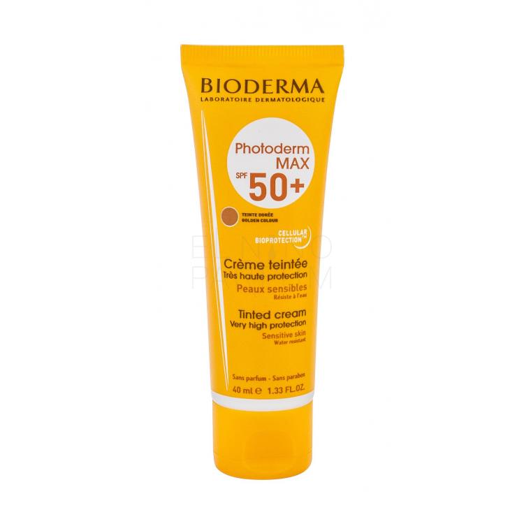 BIODERMA Photoderm Max Tinted Cream SPF50+ Preparat do opalania twarzy 40 ml Odcień Golden Colour