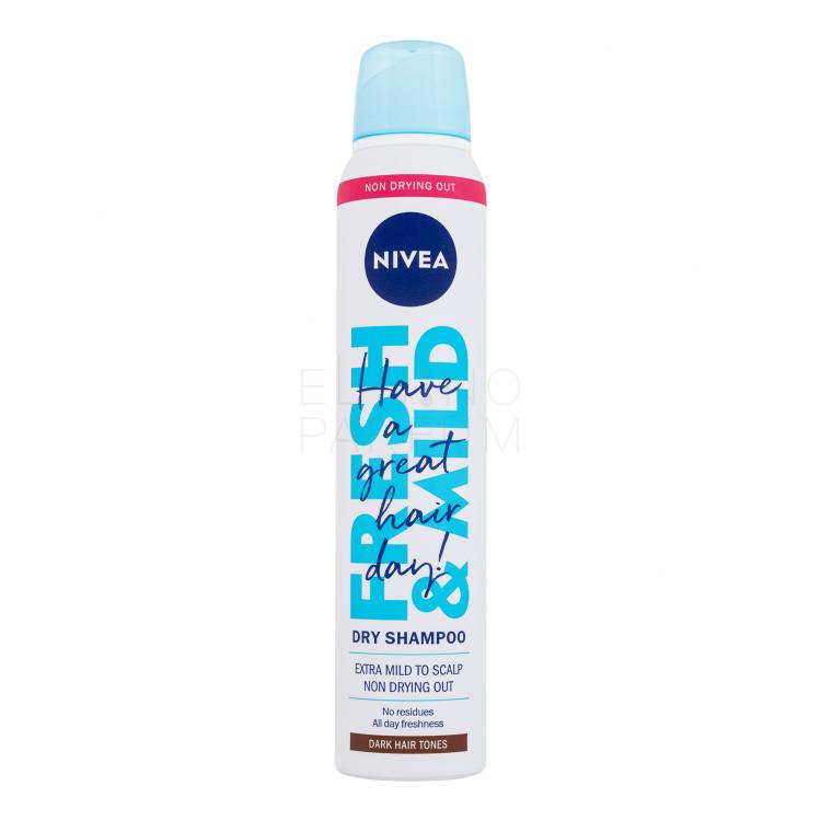 Nivea Fresh &amp; Mild Dark Hair Tones Suchy szampon dla kobiet 200 ml