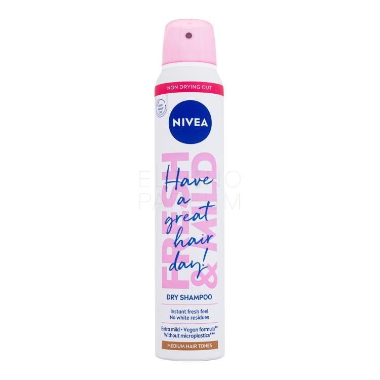 Nivea Fresh &amp; Mild Medium Hair Tones Suchy szampon dla kobiet 200 ml