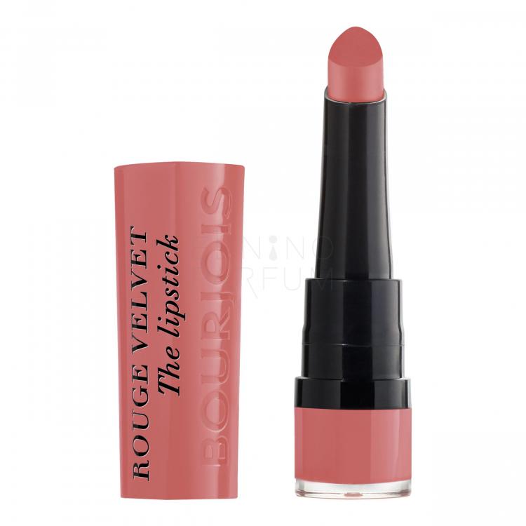 BOURJOIS Paris Rouge Velvet The Lipstick Pomadka dla kobiet 2,4 g Odcień 02 Flaming´rose