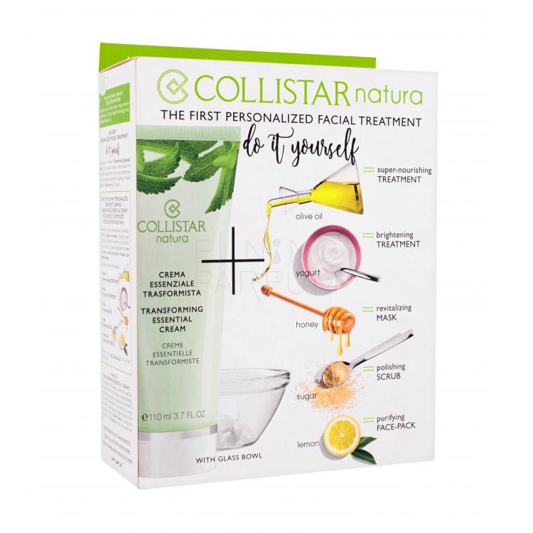 Collistar Natura Transforming Essential Cream Zestaw Nawilżający krem do twarzy 110 ml + Miseczka 1 szt + Szpatułka 1 szt