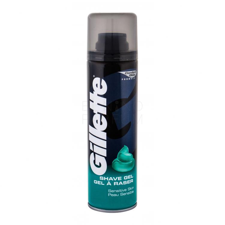 Gillette Shave Gel Sensitive Żel do golenia dla mężczyzn 200 ml