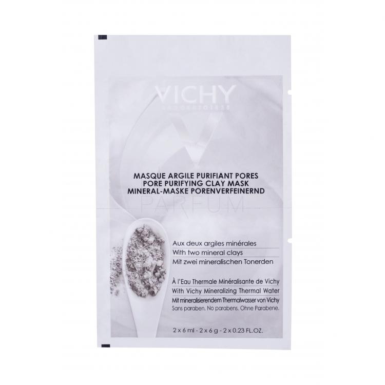 Vichy Pore Purifying Clay Mask Maseczka do twarzy dla kobiet 2x6 ml
