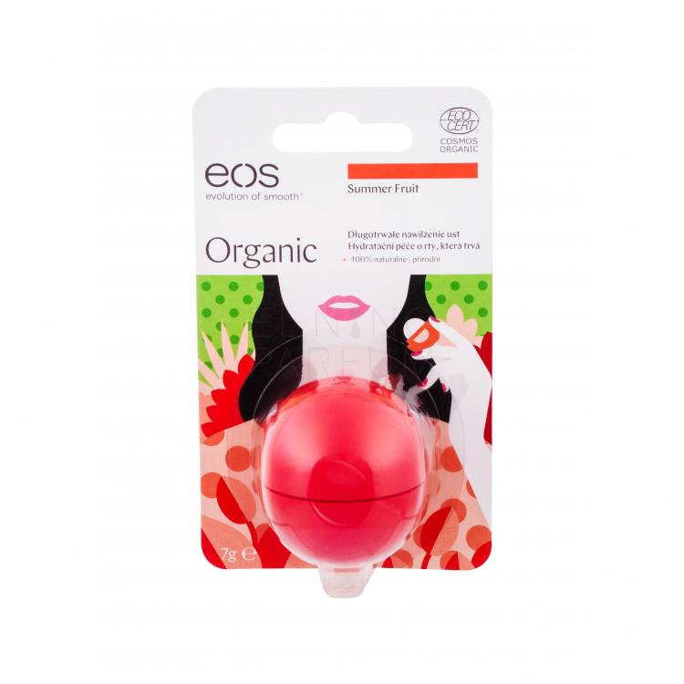 EOS Organic Balsam do ust dla kobiet 7 g Odcień Summer Fruit
