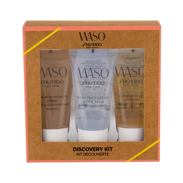 Shiseido Waso Quick Gentle Cleanser Zestaw Żel oczyszczający 30 ml + Mleczko 30 ml + Krem na dzień 30 ml