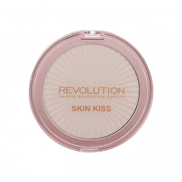 Makeup Revolution London Skin Kiss Rozświetlacz dla kobiet 14 g Odcień Ice Kiss