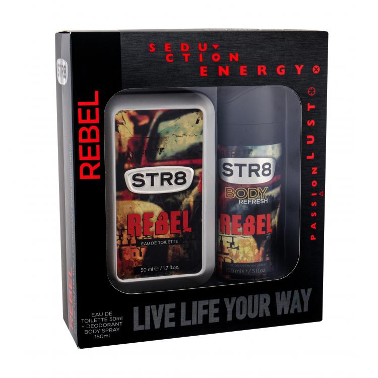 STR8 Rebel Zestaw Edt 50 ml + Deospray 150 ml