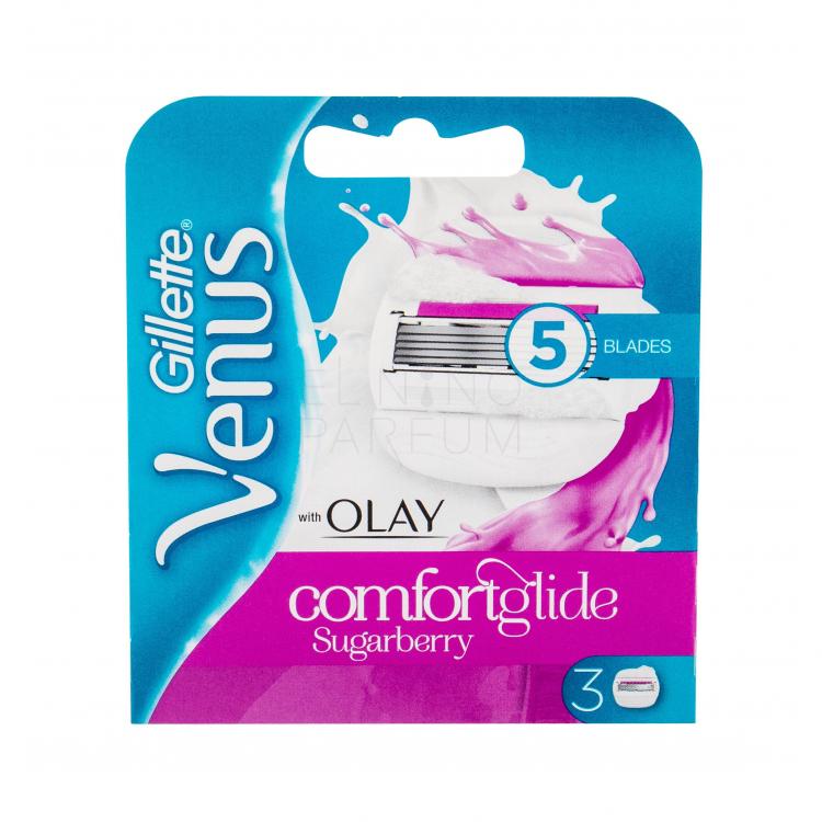Gillette Venus &amp; Olay Sugarberry Comfortglide Wkład do maszynki dla kobiet 3 szt