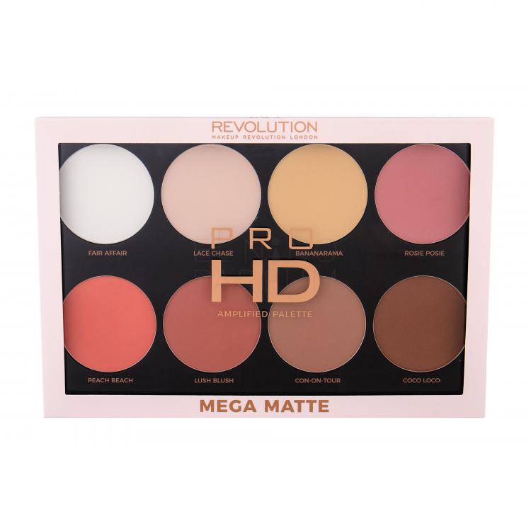 Makeup Revolution London Pro HD Amplified Palette Puder dla kobiet 32 g Odcień Mega Matte