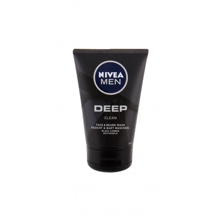 Nivea Men Deep Clean Face &amp; Beard Żel pod prysznic dla mężczyzn 100 ml