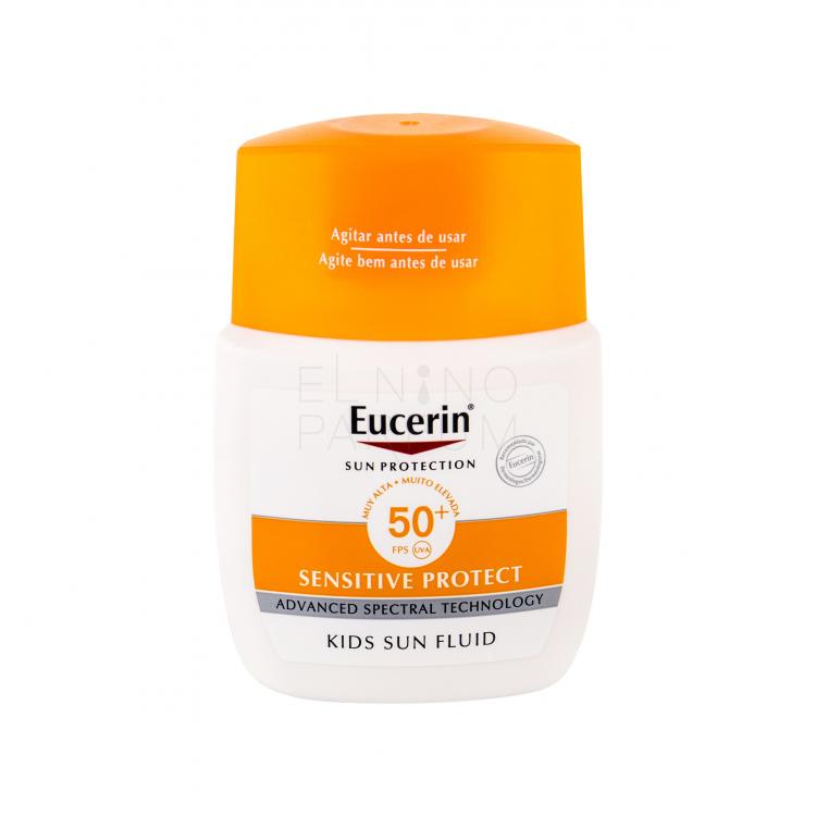 Eucerin Sun Kids Sensitive Protect Sun Fluid SPF50+ Preparat do opalania ciała dla dzieci 50 ml