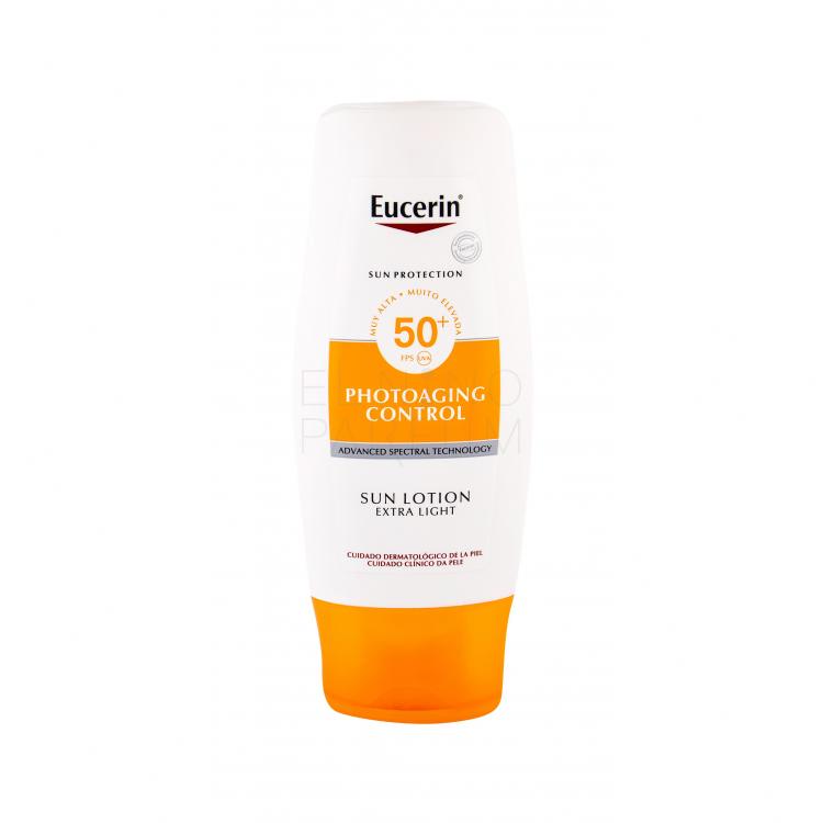 Eucerin Sun Protection Photoaging Control Sun Lotion SPF50+ Preparat do opalania ciała dla kobiet 150 ml