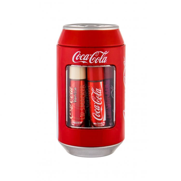 Lip Smacker Coca-Cola Can Collection Zestaw Balsam do ust 6 x 4 g + Metalowe opakowanie