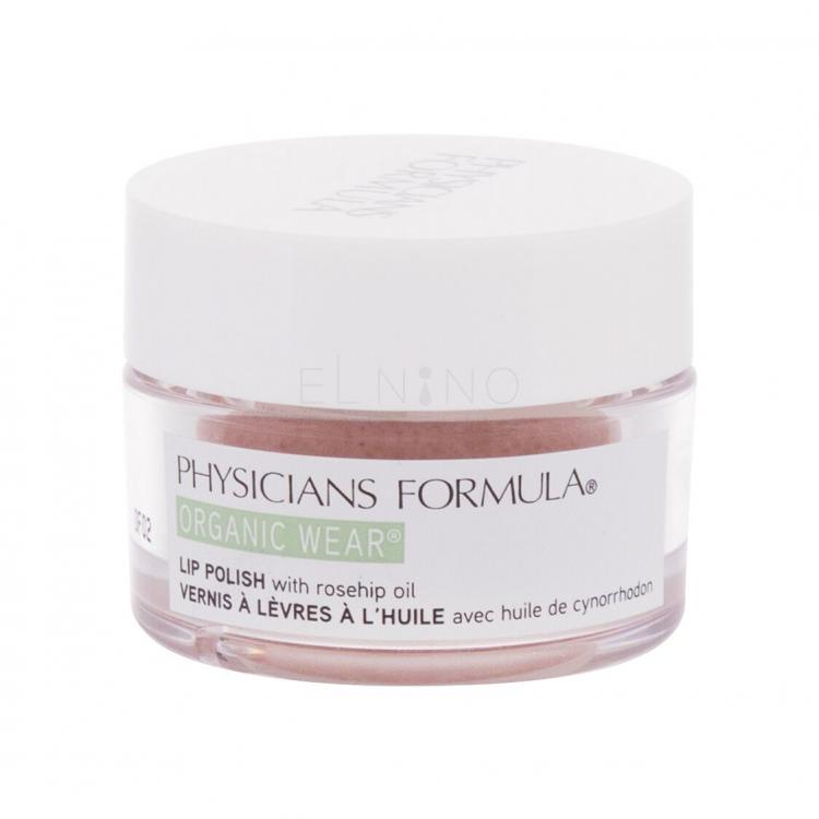 Physicians Formula Organic Wear Organic Rose Oil Lip Polish Peeling dla kobiet 14,2 g Odcień Rose