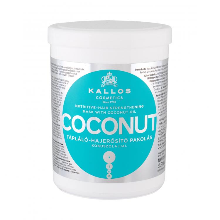 Kallos Cosmetics Coconut Maska do włosów dla kobiet 1000 ml