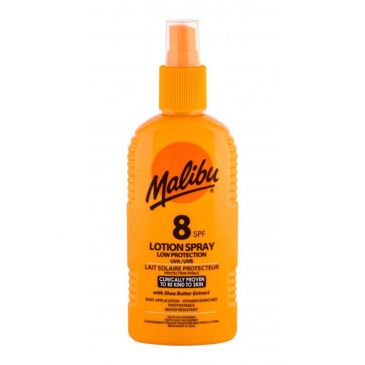 Malibu Lotion Spray SPF8 Preparat do opalania ciała 200 ml