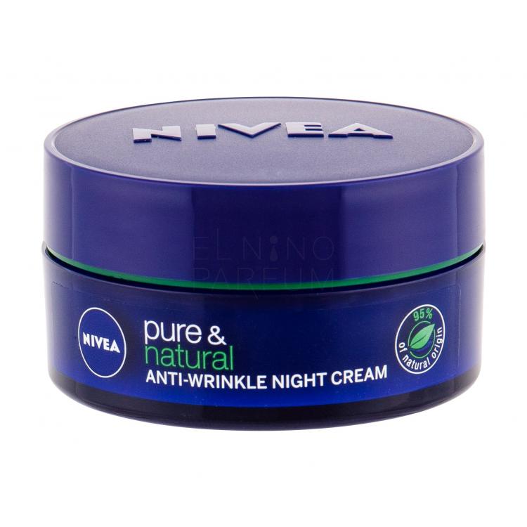 Nivea Pure &amp; Natural Anti-Wrinkle Krem na noc dla kobiet 50 ml