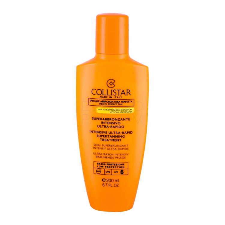 Collistar Special Perfect Tan Intensive Ultra-Rapid Supertanning SPF6 Preparat do opalania ciała dla kobiet 200 ml