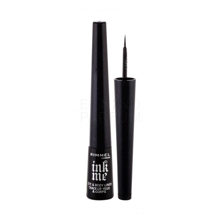 Rimmel London Ink Me Eyeliner dla kobiet 2,5 ml Odcień 002 Glitter Black