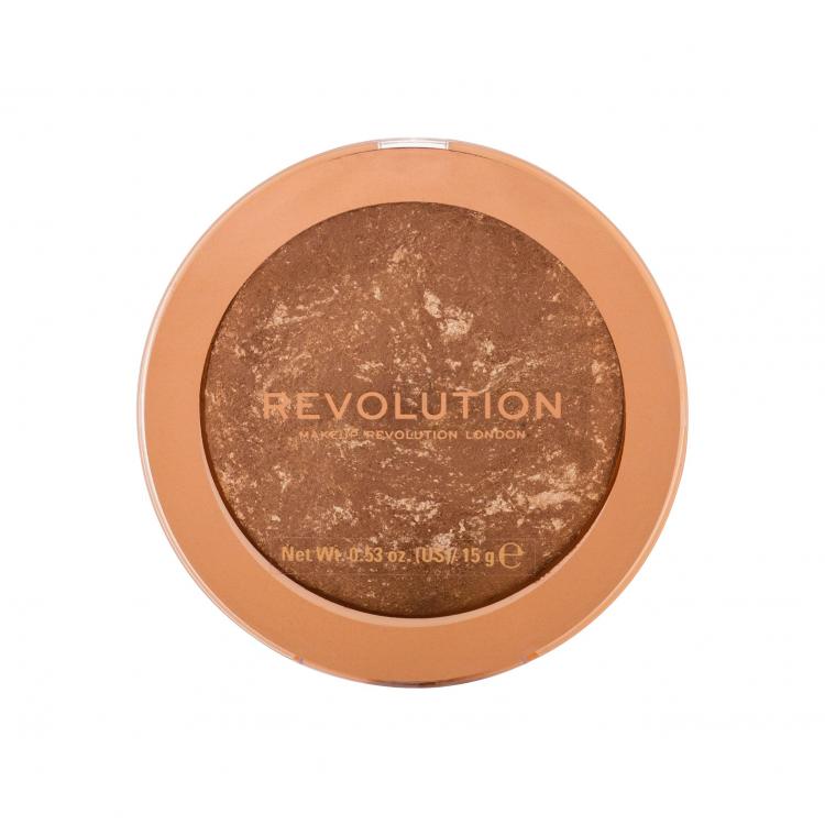 Makeup Revolution London Re-loaded Bronzer dla kobiet 15 g Odcień Take A Vacation
