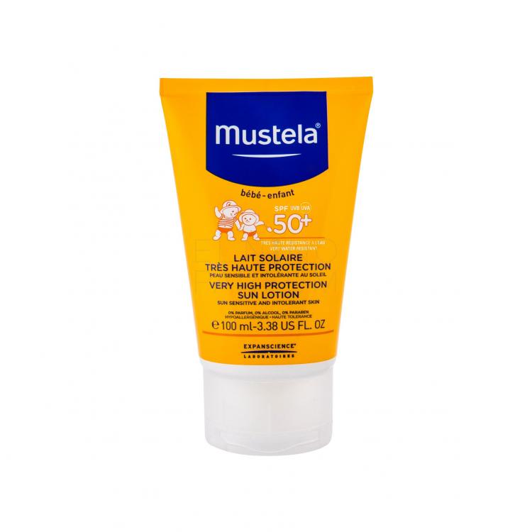 Mustela Solaires Very High Protection Sun Lotion SPF50+ Preparat do opalania ciała dla dzieci 100 ml