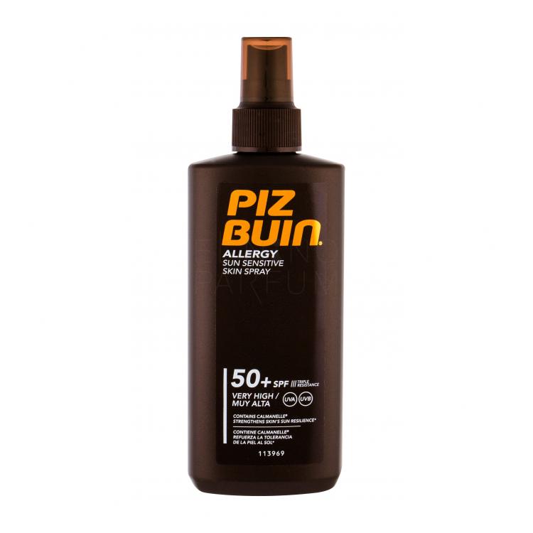 PIZ BUIN Allergy Sun Sensitive Skin Spray SPF50+ Preparat do opalania ciała 200 ml