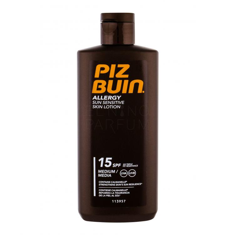 PIZ BUIN Allergy Sun Sensitive Skin Lotion SPF15 Preparat do opalania ciała 200 ml