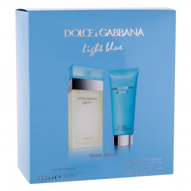 Dolce&amp;Gabbana Light Blue Zestaw Edt 100 ml + Krem do ciała 100 ml