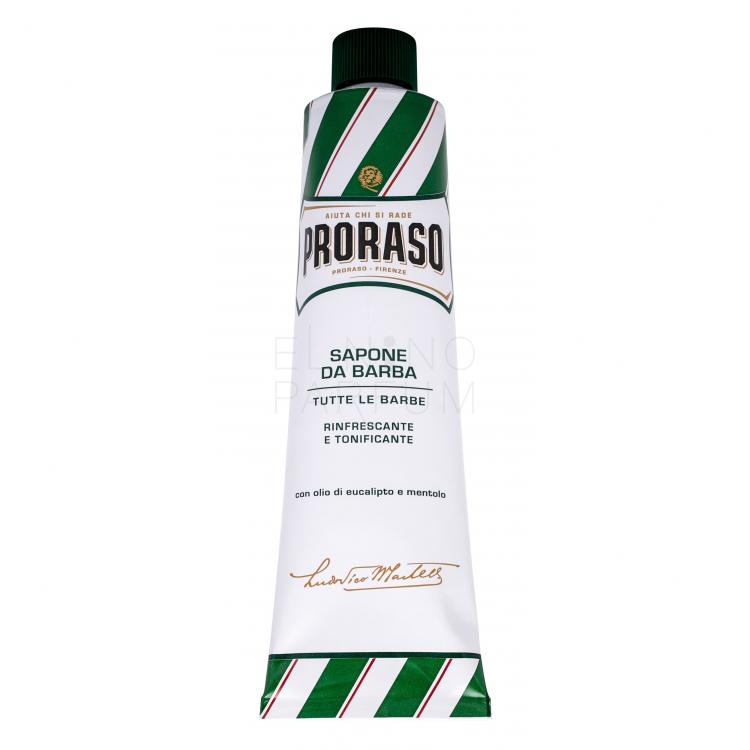 PRORASO Green Shaving Soap In A Tube Pianka do golenia dla mężczyzn 150 ml