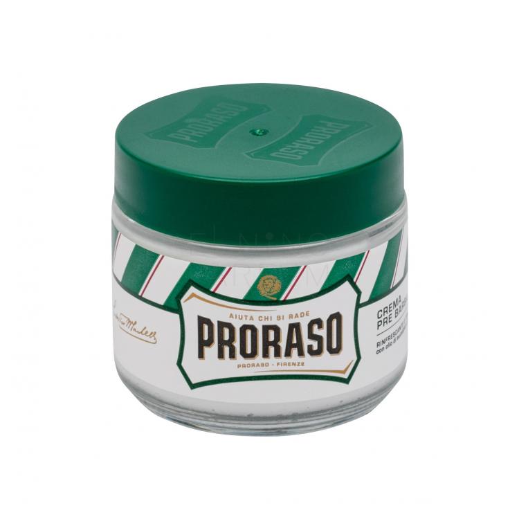 PRORASO Green Pre-Shave Cream Preparat przed goleniem dla mężczyzn 100 ml