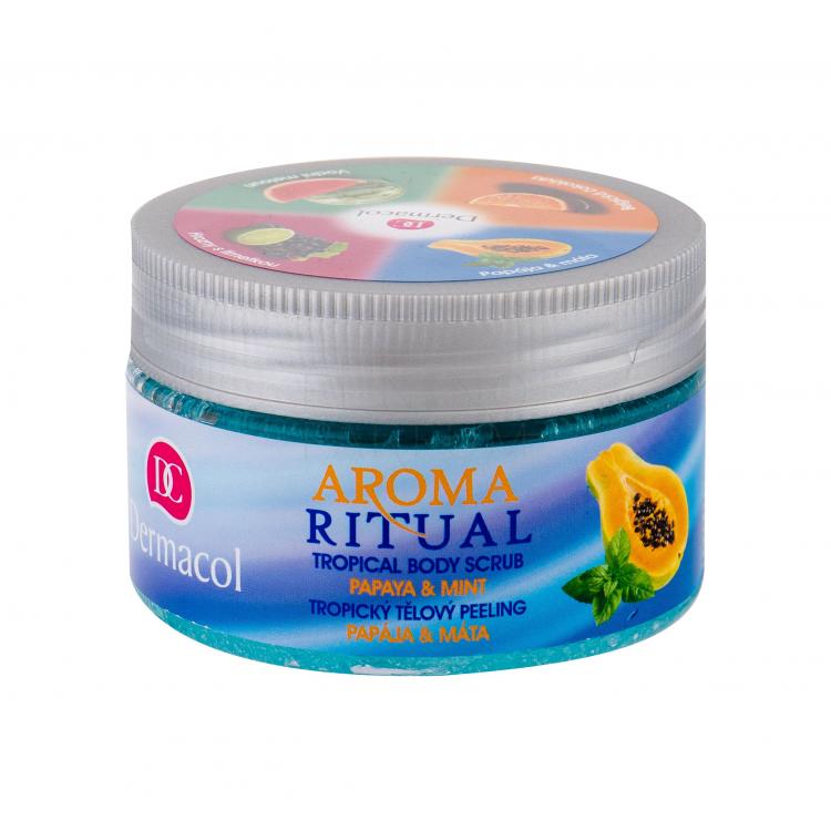 Dermacol Aroma Ritual Papaya &amp; Mint Peeling do ciała dla kobiet 200 g