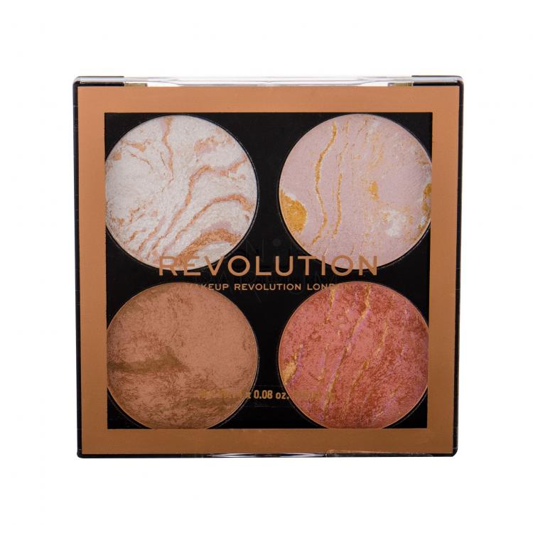 Makeup Revolution London Cheek Kit Rozświetlacz dla kobiet 8,8 g Odcień Take A Breather