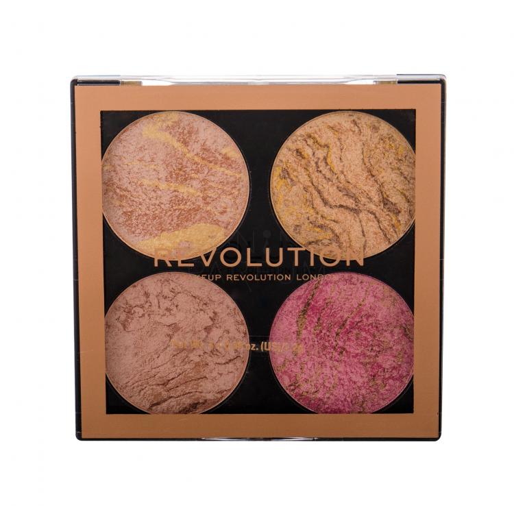Makeup Revolution London Cheek Kit Rozświetlacz dla kobiet 8,8 g Odcień Fresh Perspective