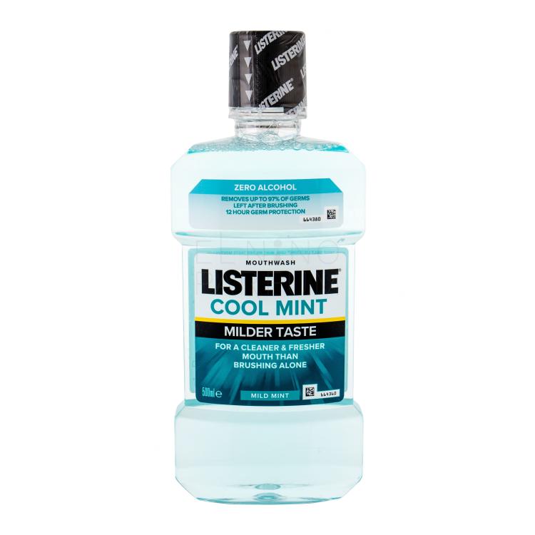 Listerine Cool Mint Mild Taste Mouthwash Płyn do płukania ust 500 ml uszkodzony flakon