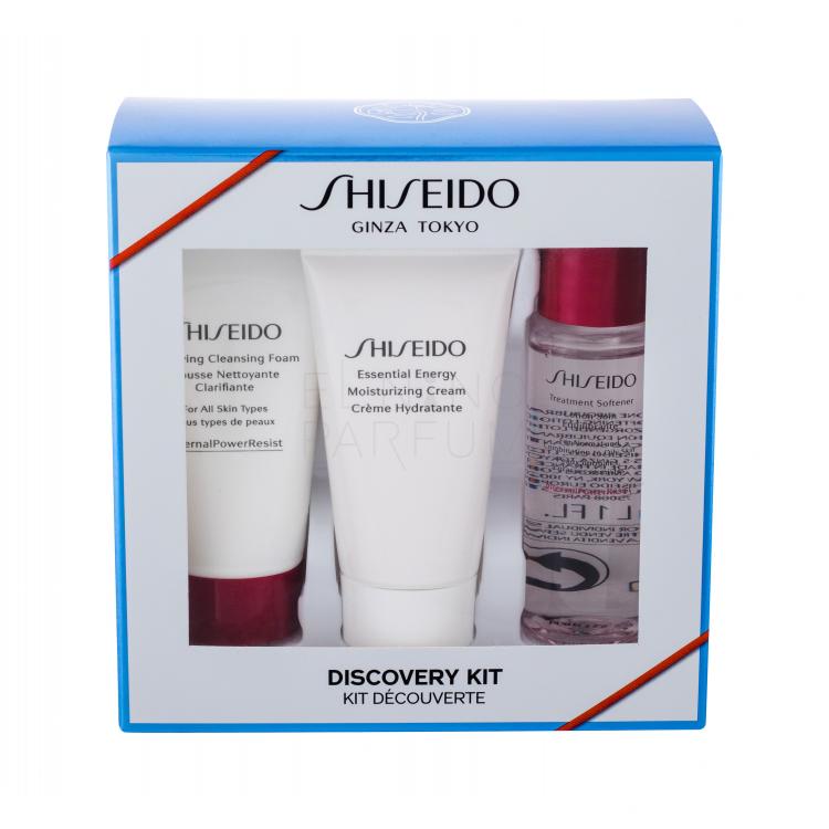 Shiseido Essential Energy Zestaw Krem na dzień 30 ml + Pianka Clarifying Cleansing Foam 30 ml + Tonik Treatment Softener 30 ml