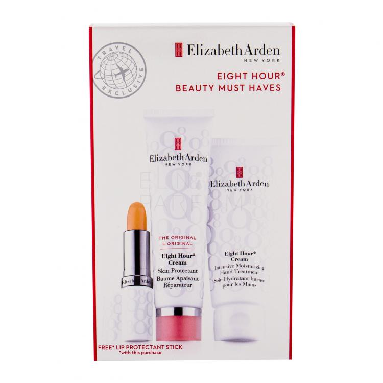 Elizabeth Arden Eight Hour Cream Skin Protectant Zestaw Krem ochronny 50 ml + Nawilżający krem do rąk 75 ml + Nawilżający krem do ust SPF15 3,7 g